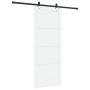 Puerta Deslizante  con Juego de Hardware Blanca 83x211 cm de Madera Maciza de Pino | Foro24.es | Tu tienda online para hogar, jardín y más Foro24.es