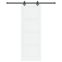 Puerta Deslizante  con Juego de Hardware Blanca 83x232 cm Madera Sólida de Pino | Foro24.es | Tu tienda online para hogar, jardín y más Foro24.es