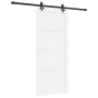 Puerta Deslizante  con Juego de Hardware Blanca 86x198.5 cm Madera de Pino Sólida | Foro24.es | Tu tienda online para hogar, jardín y más Foro24.es