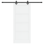 Puerta Deslizante  con Juego de Hardware Blanca 86x198.5 cm Madera de Pino Sólida | Foro24.es | Tu tienda online para hogar, jardín y más Foro24.es