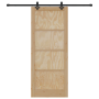 Puerta Deslizante  con Juego de Hardware 86x211 cm de Madera Sólida de Pino | Foro24.es | Tu tienda online para hogar, jardín y más Foro24.es