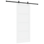Puerta Deslizante  con Juego de Herrajes Blanca 86x211 cm Madera Maciza de Pino | Foro24.es | Tu tienda online para hogar, jardín y más Foro24.es