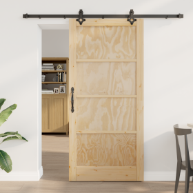 Puerta Deslizante con Juego de Hardware 93x202 cm