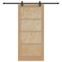 Puerta Deslizante  con Juego de Hardware 93x202 cm Madera Maciza de Pino | Foro24.es | Tu tienda online para hogar, jardín y más Foro24.es