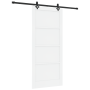 Puerta Deslizante  con Juego de Hardware Blanca 93x211 cm de Madera Maciza de Pino | Foro24.es | Tu tienda online para hogar, jardín y más Foro24.es
