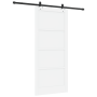 Puerta Deslizante  con Juego de Hardware Blanca 93x211 cm de Madera Maciza de Pino | Foro24.es | Tu tienda online para hogar, jardín y más Foro24.es