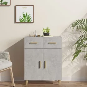 Betongraues Sperrholz-Sideboard 69,5 x 34 x 89 cm von vidaXL, Sideboards - Ref: Foro24-812190, Preis: 81,94 €, Rabatt: %