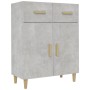 Aparador de madera contrachapada gris hormigón 69,5x34x89 cm de vidaXL, Aparadores - Ref: Foro24-812190, Precio: 82,95 €, Des...