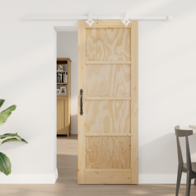 Puerta Deslizante con Juego de Herrajes
