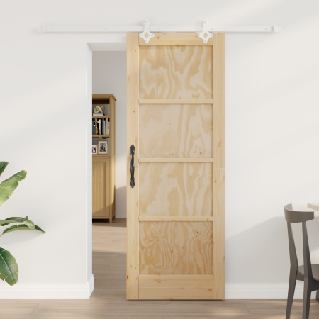 Puerta Deslizante  con Juego de Herrajes 73.5x198.5 cm de Madera Maciza de Pino | Foro24.es | Tu tienda online para hogar, jardín y más Foro24.es