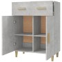 Aparador de madera contrachapada gris hormigón 69,5x34x89 cm de vidaXL, Aparadores - Ref: Foro24-812190, Precio: 82,95 €, Des...