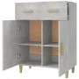 Concrete gray plywood sideboard 69.5x34x89 cm by vidaXL, Sideboards - Ref: Foro24-812190, Price: 81,82 €, Discount: %