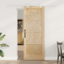 Puerta Deslizante  con Juego de Accesorios 78x202 cm Madera Maciza de Pino | Foro24.es | Tu tienda online para hogar, jardín y más Foro24.es