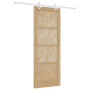 Puerta Deslizante  con Juego de Accesorios 78x202 cm Madera Maciza de Pino | Foro24.es | Tu tienda online para hogar, jardín y más Foro24.es