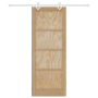 Puerta Deslizante  con Juego de Accesorios 78x202 cm Madera Maciza de Pino | Foro24.es | Tu tienda online para hogar, jardín y más Foro24.es