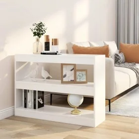 Estantería/divisor de espacios blanco 100x30x72 cm de vidaXL, Librerías y estanterías - Ref: Foro24-811736, Precio: 69,83 €, ...