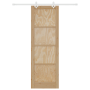 Puerta Deslizante  con Conjunto de Herrajes 78x232 cm de Madera Sólida de Pino | Foro24.es | Tu tienda online para hogar, jardín y más Foro24.es