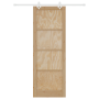 Puerta Deslizante  con Juego de Hardware 83x232 cm Madera Maciza de Pino | Foro24.es | Tu tienda online para hogar, jardín y más Foro24.es