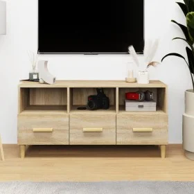 TV-Schrank aus eichenfarbenem Sperrholz, 102 x 36 x 50 cm von vidaXL, TV-Möbel - Ref: Foro24-812603, Preis: 70,93 €, Rabatt: %