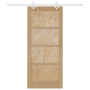 Puerta Deslizante  con Juego de Herrajes 86x198.5 cm de Madera Maciza de Pino | Foro24.es | Tu tienda online para hogar, jardín y más Foro24.es