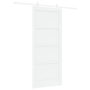 Puerta Deslizante con Juego de Hardware Blanca 86x198.5 cm Madera Maciza de Pino de , Puertas para el hogar - Ref: Foro24-333...