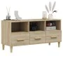 TV-Schrank aus eichenfarbenem Sperrholz, 102 x 36 x 50 cm von vidaXL, TV-Möbel - Ref: Foro24-812603, Preis: 70,93 €, Rabatt: %