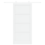 Puerta Deslizante  con Juego de Herrajes Blanca 93x202 cm de Madera Maciza de Pino | Foro24.es | Tu tienda online para hogar, jardín y más Foro24.es