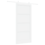 Puerta Deslizante  con Juego de Herrajes Blanca 93x202 cm de Madera Maciza de Pino | Foro24.es | Tu tienda online para hogar, jardín y más Foro24.es