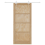 Puerta Corrediza  con Juego de Herrajes 93x211 cm Madera Maciza de Pino | Foro24.es | Tu tienda online para hogar, jardín y más Foro24.es