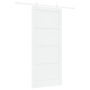 Puerta Deslizante  con Juego de Hardware Blanca 93x211 cm Madera Sólida de Pino | Foro24.es | Tu tienda online para hogar, jardín y más Foro24.es