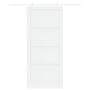 Puerta Deslizante  con Juego de Hardware Blanca 93x211 cm Madera Sólida de Pino | Foro24.es | Tu tienda online para hogar, jardín y más Foro24.es