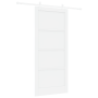 Puerta Deslizante  con Juego de Hardware Blanca 93x211 cm Madera Sólida de Pino | Foro24.es | Tu tienda online para hogar, jardín y más Foro24.es