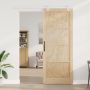 Puerta Deslizante  con Juego de Accesorios 93x232 cm de Madera Maciza de Pino | Foro24.es | Tu tienda online para hogar, jardín y más Foro24.es