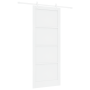 Puerta Deslizante  con Set de Hardware Blanca 93x232 cm Madera Maciza Pino | Foro24.es | Tu tienda online para hogar, jardín y más Foro24.es