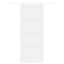 Puerta Deslizante  con Set de Hardware Blanca 93x232 cm Madera Maciza Pino | Foro24.es | Tu tienda online para hogar, jardín y más Foro24.es