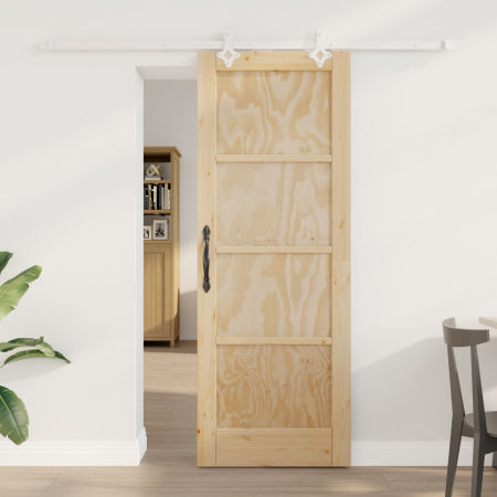 Puerta Deslizante  con Juego de Herrajes 73.5x198.5 cm de Madera de Pino Maciza | Foro24.es | Tu tienda online para hogar, jardín y más Foro24.es