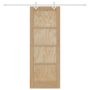 Puerta Deslizante  con Juego de Herrajes 73.5x198.5 cm de Madera de Pino Maciza | Foro24.es | Tu tienda online para hogar, jardín y más Foro24.es