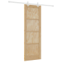 Puerta Deslizante  con Juego de Hardware 73.5x211 cm Madera Maciza de Pino | Foro24.es | Tu tienda online para hogar, jardín y más Foro24.es