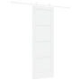 Puerta Corredera  con Set de Hardware Blanco 73.5x211 cm Madera Maciza de Pino | Foro24.es | Tu tienda online para hogar, jardín y más Foro24.es