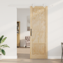 Puerta deslizante  con juego de hardware 78x232 cm Madera maciza de pino | Foro24.es | Tu tienda online para hogar, jardín y más Foro24.es