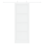 Puerta Deslizante  con Hardware Blanca 78x211 cm Madera Maciza de Pino | Foro24.es | Tu tienda online para hogar, jardín y más Foro24.es