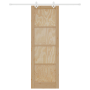 Puerta deslizante  con juego de hardware 78x232 cm Madera maciza de pino | Foro24.es | Tu tienda online para hogar, jardín y más Foro24.es