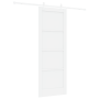 Puerta Deslizante  con Hardware Blanca 78x211 cm Madera Maciza de Pino | Foro24.es | Tu tienda online para hogar, jardín y más Foro24.es