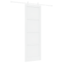 Puerta corrediza  con juego de herrajes blanca 78x232 cm de madera sólida de pino | Foro24.es | Tu tienda online para hogar, jardín y más Foro24.es