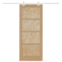 Puerta Deslizante  con Conjunto de Herrajes 83x202 cm Madera Sólida de Pino | Foro24.es | Tu tienda online para hogar, jardín y más Foro24.es