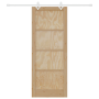 Puerta Deslizante  con Juego de Hardware 83x211 cm Madera Maciza de Pino | Foro24.es | Tu tienda online para hogar, jardín y más Foro24.es