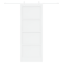Puerta Deslizante  con Juego de Herrajes Blanca 83x211 cm de Madera Sólida de Pino | Foro24.es | Tu tienda online para hogar, jardín y más Foro24.es