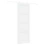 Puerta Deslizante  con Juego de Hardware Blanca 83x232 cm Madera Maciza de Pino | Foro24.es | Tu tienda online para hogar, jardín y más Foro24.es