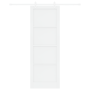 Puerta Deslizante  con Juego de Hardware Blanca 83x232 cm Madera Maciza de Pino | Foro24.es | Tu tienda online para hogar, jardín y más Foro24.es
