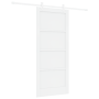 Puerta Deslizante  con Juego de Hardware Blanco 86x198.5 cm Madera Sólida de Pino | Foro24.es | Tu tienda online para hogar, jardín y más Foro24.es